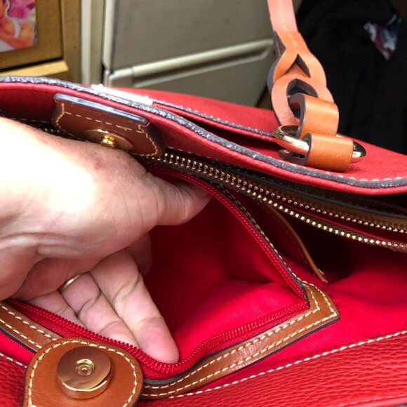 Dooney & Bourke Red Tote - Picture 8 of 13